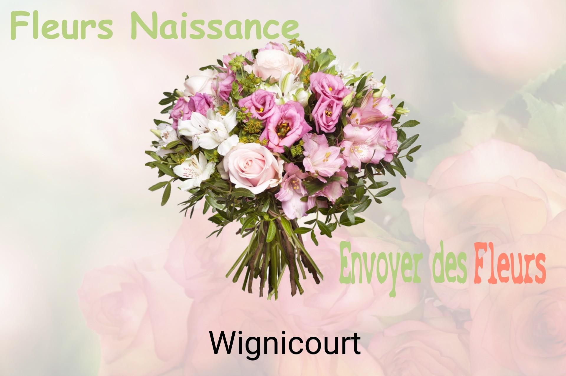 Bouquet de fleurs de naissance livré à Wignicourt